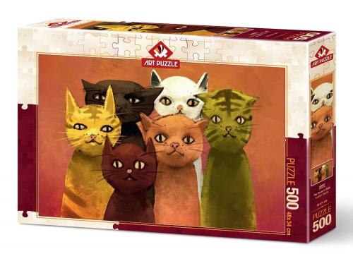 Art Puzzle Kediler Takımı 500 Parça Puzzle