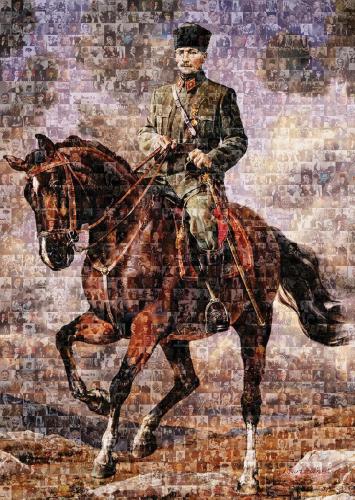 Art Puzzle Atatürk Sakarya İsimli Atıyla 1000 Parçalık Puzzle %20 indi