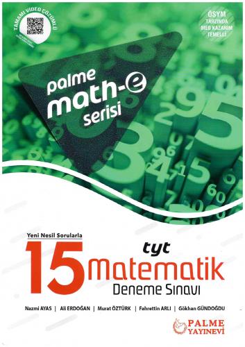 Palme TYT Matematik Math-e Serisi Tamamı Video Çözümlü 15 Deneme Sınavı 