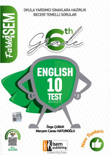 İsem 6. Sınıf İngilizce Farklı İsem 10 Deneme