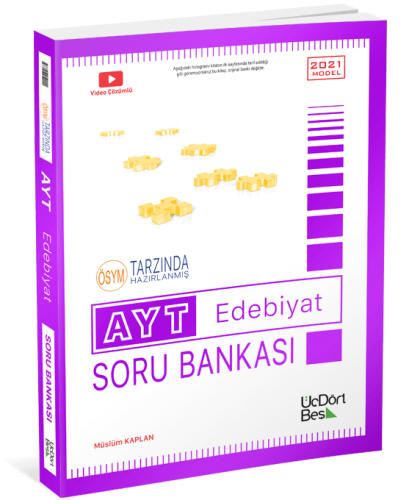 ÜçDörtBeş AYT Edebiyat Soru Bankası Müslüm Kaplan