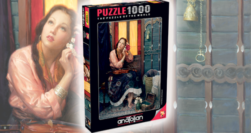 Anatolian 1000 Parça Puzzle Kızıl Kadın