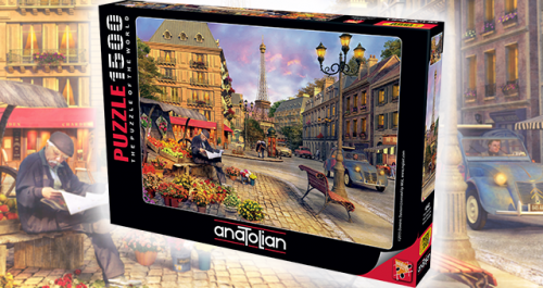 Anatolian 1500 Parça Puzzle Paris Sokakları