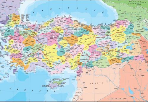 Anatolian 260 Parça Puzzle Türkiye Siyasi Haritası