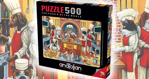 Anatolian 500 Parça Puzzle Şef Kool Kat
