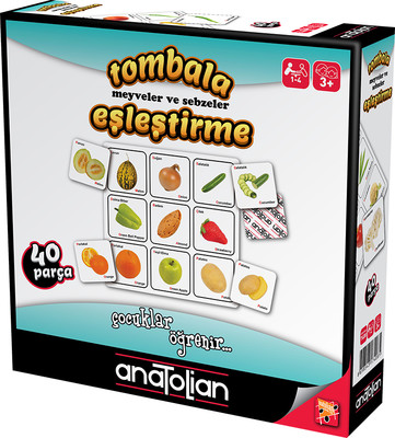 Anatolian Tombala Meyveler ve Sebzele 40 Parça Yapboz