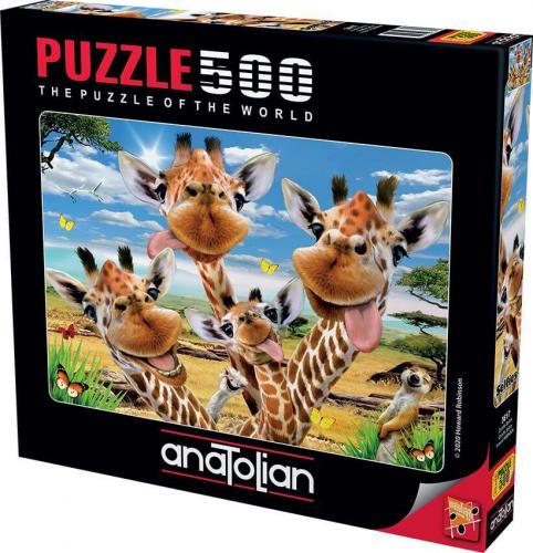 Anatolian 500 Parça Puzzle Zürafa Selfisi