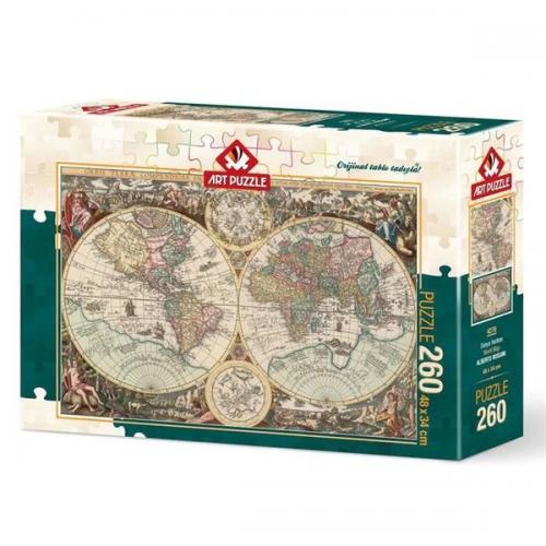 Art Puzzle Dünya Haritası 260 Parça Puzzle