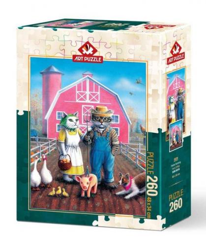 Art Puzzle Kedi Çiftliği 260 Parça Puzzle