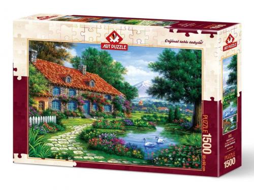 Art Puzzle Kuğulu Bahçe 1500 Parça Puzzle