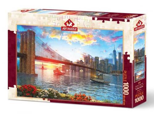 Art Puzzle New York'ta Günbatımı 1000 Parça Puzzle