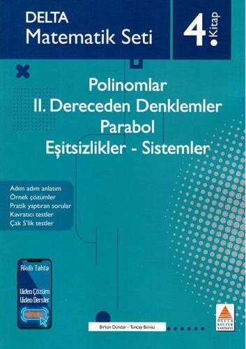 Delta Kültür Matematik Seti 4. Kitap Polinomlar 2. Dereceden Denklemler Parabol Eşitsizlikler Sistemler