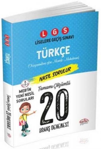 Editör 8. Sınıf LGS Türkçe 20 Deneme Sınavı