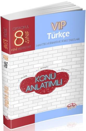 Editör Yayınları 8. Sınıf Vip Türkçe Konu Anlatımı