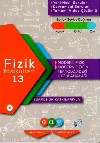 Fiziksel Alan Fizik Fasikülleri 13 Modern Fizik %15 indirimli Ahmet Ac
