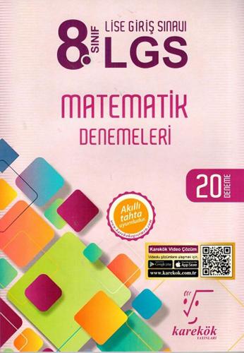 Karekök Yayınları 8. Sınıf LGS Matematik Denemeleri 