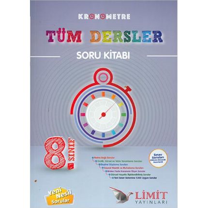 Limit 8. Sınıf Kronometre Tüm Dersler Soru Kitabı