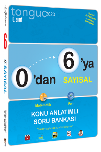 Tonguç 6. Sınıf 0'dan 6'ya Sayısal Konu Anlatımlı Soru Bankası