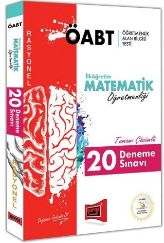 Yargı Yayınları ÖABT RASYONEL İlköğretim Matematik Öğretmenliği Tamamı Çözümlü 20 Deneme Sınavı