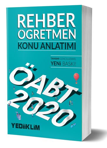 Yediiklim Yayınları KPSS ÖABT Rehber Öğretmen Konu Anlatımı 2020