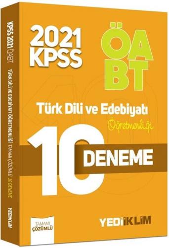 Yediiklim ÖABT Türk Dili ve Edebiyatı Öğretmenliği 10 Deneme 2021 %35 