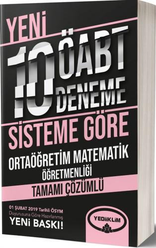 Yediiklim Yayınları ÖABT Ortaöğretim Matematik Öğretmenliği Tamamı Çöz