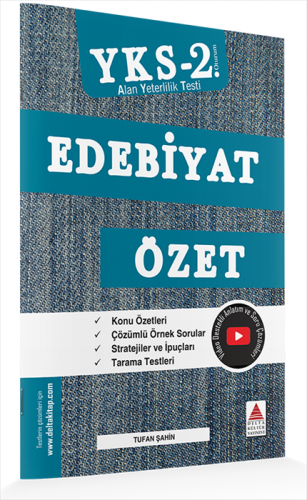 Delta Kültür AYT Edebiyat Özet %20 indirimli Tufan Şahin