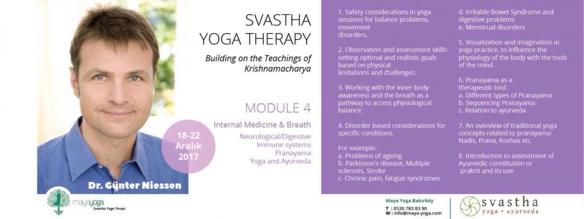 Svastha Yoga & Ayurveda Module 4 / Svastha Yoga Therapy 4. Module