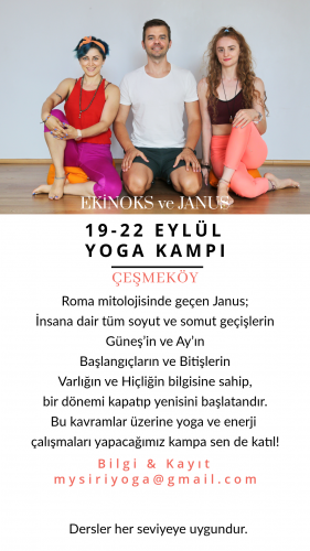 19-22 Eylül Yoga Kampı / Çeşmeköy