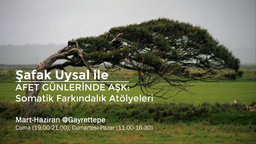 Şafak Uysal ile Afet Günlerinde Aşk: Somatik Farkındalık Atölyeleri