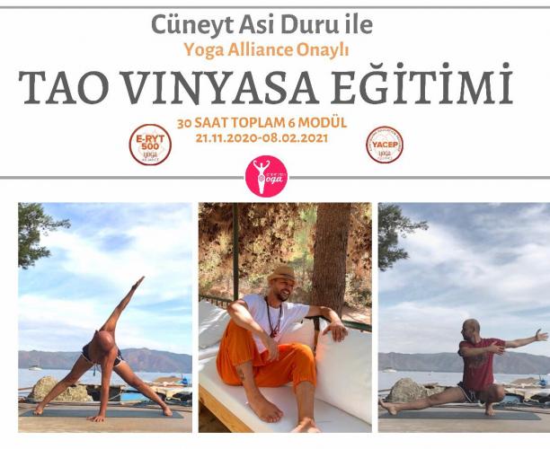 Cüneyt Asi Duru ile Yoga Alliance Onaylı 30 saatlik Tao Vinyasa Uzmanlık Programı