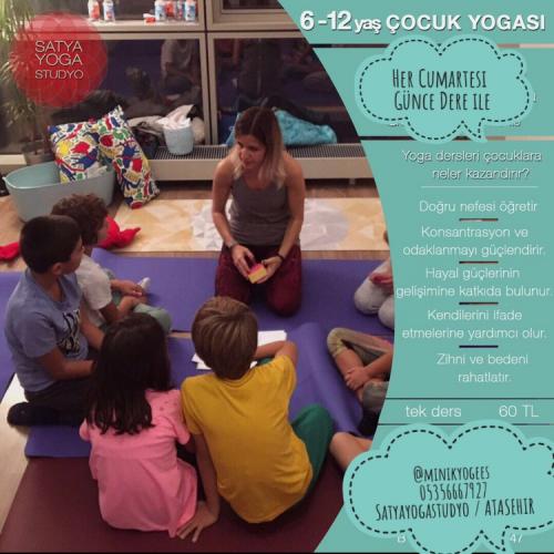 Çocuk Yogası Dersleri - Her Cumartesi (6-12 Yaş)