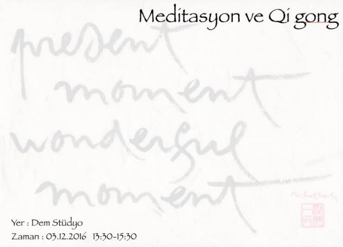 Meditasyon ve Qi gong
