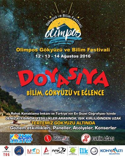 Olimpos Gökyüzü ve Bilim Festivali 2016