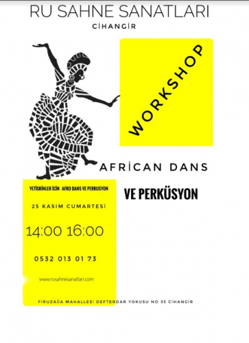 Afro Dans ve Perküsyon Workshop 