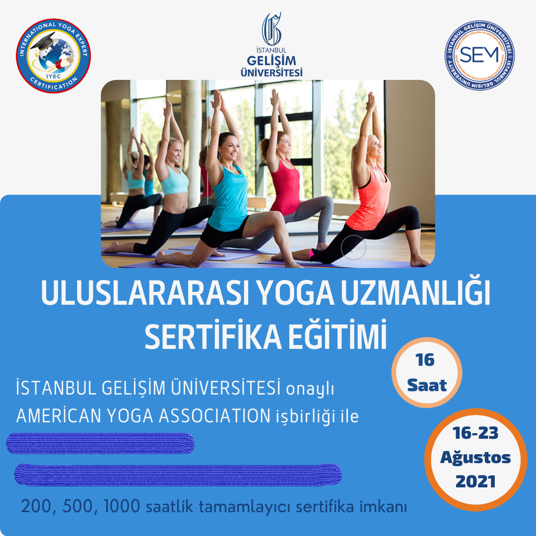 International Yoga Expert Certificate/Uluslararası Yoga Uzmanlık Programı