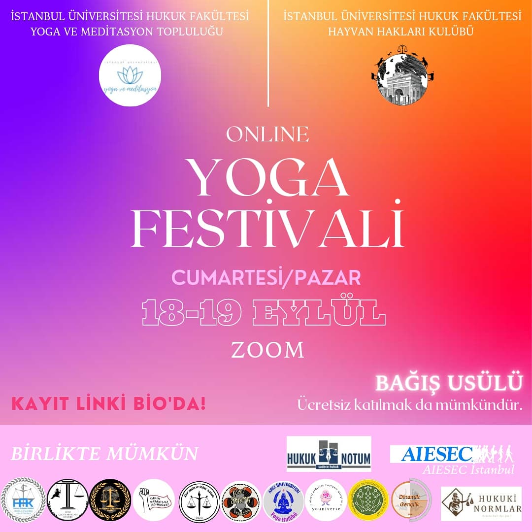 Bağış Usulü Online Yoga Festivali